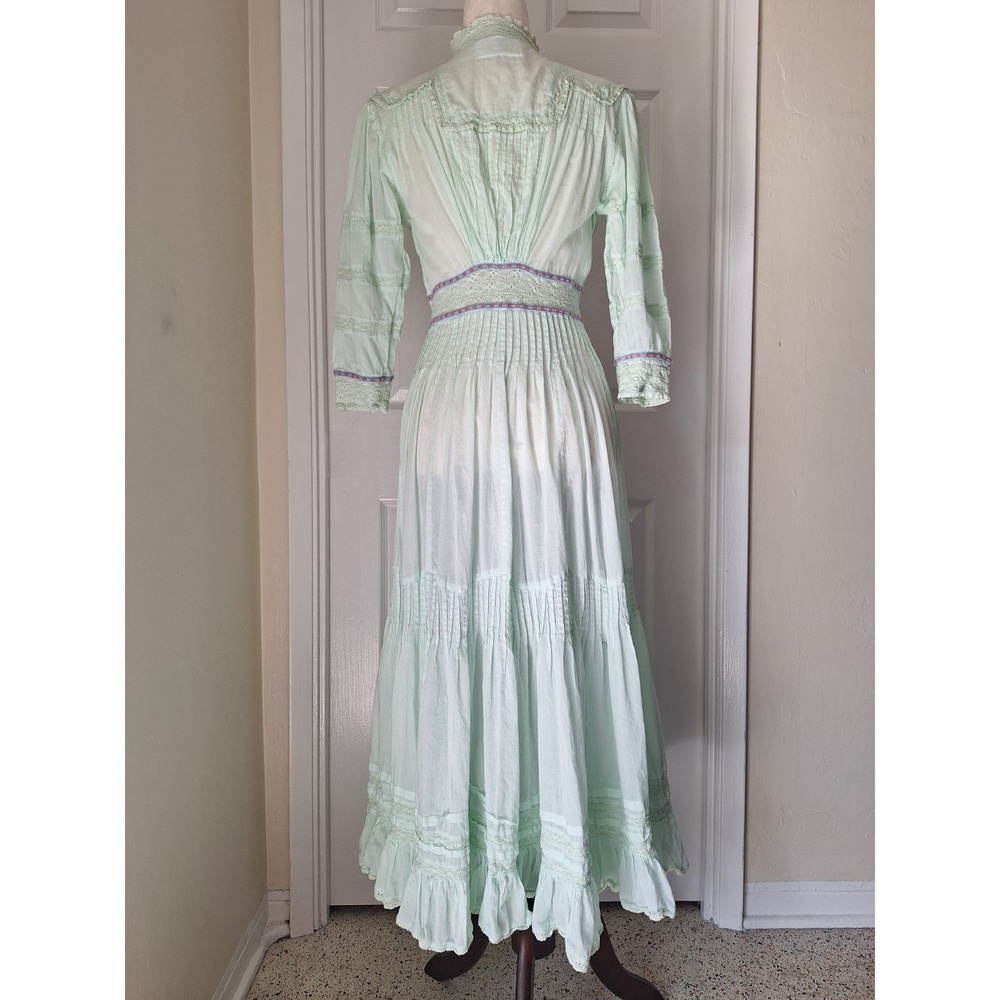 Pitusa x Millie Mackintosh Cotton Edwardian Cottage Prairie Easter Maxi Dress - Picture 8 of 14